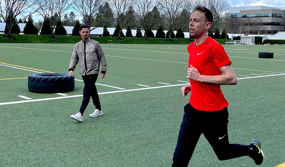 Galen Rupp working with Paul Mackinnon - The Balanced Runner